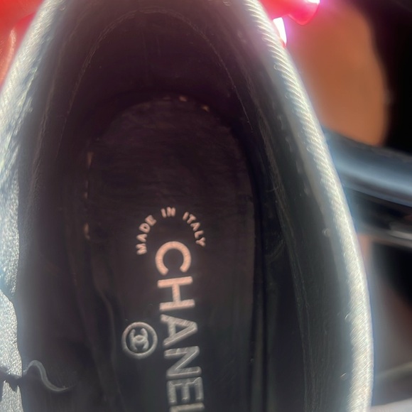 Authentic Chanel Patent Leather Peep Toe Booties
Size: 40 - Picture 11 of 12